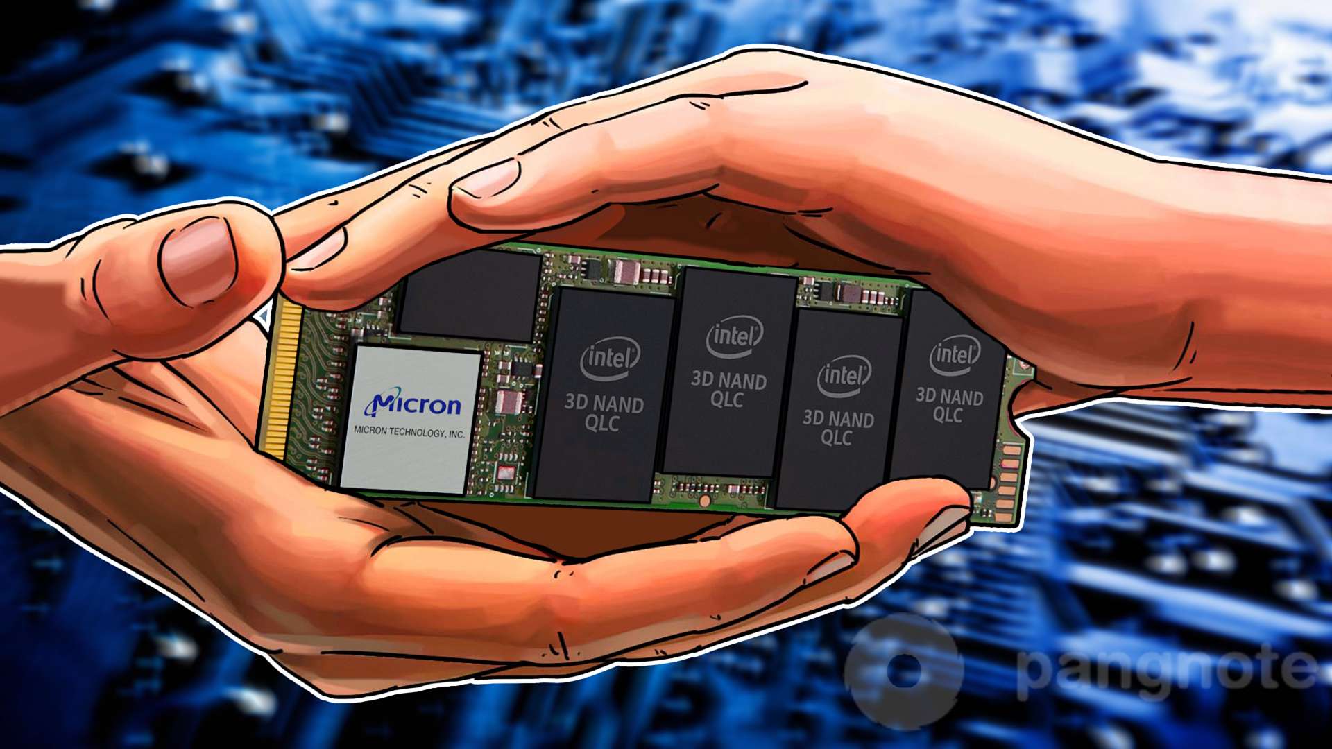 SSD based on 64-layer 3D NAND developed by Intel and Micron