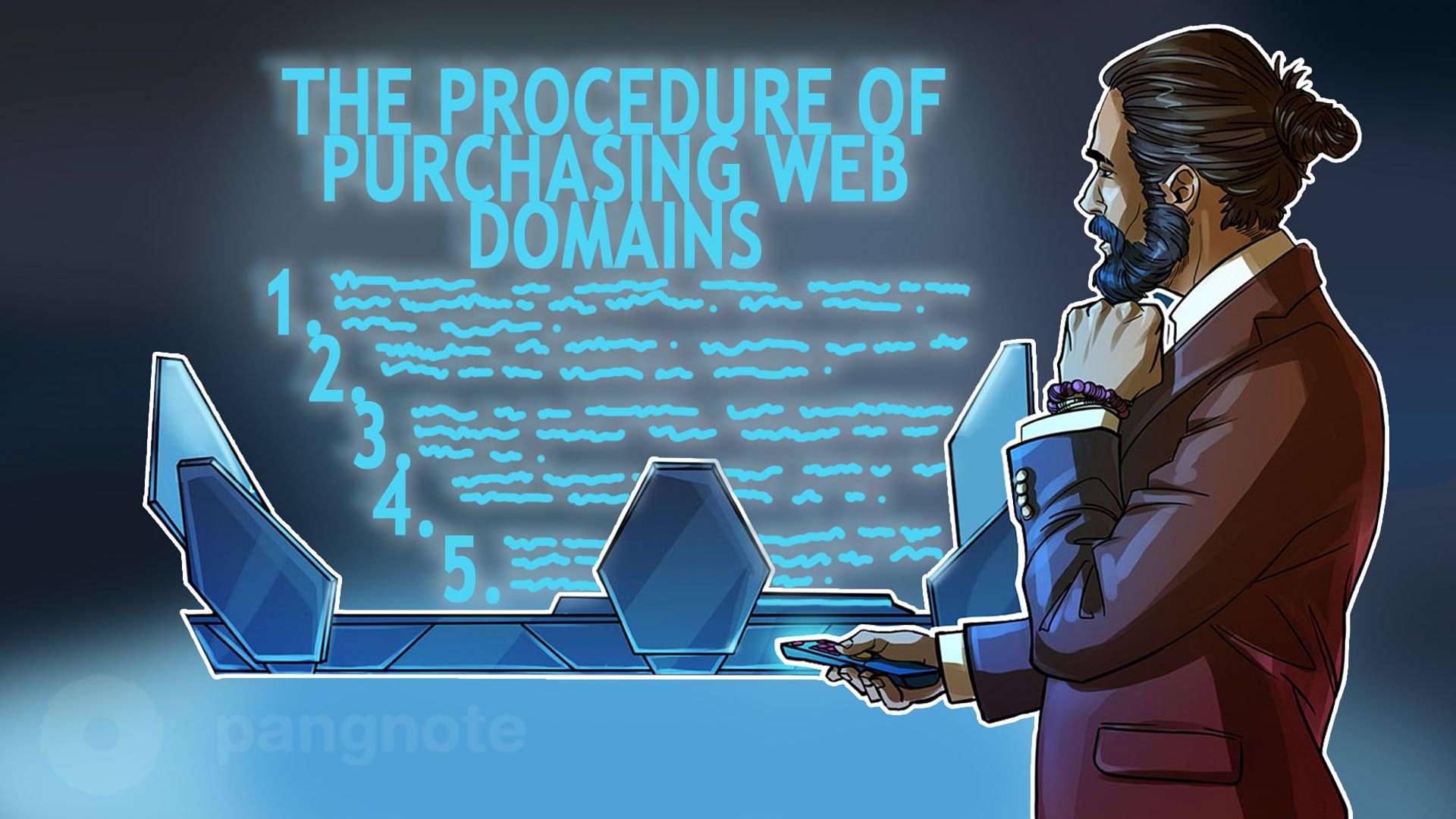The procedure of purchasing web domains