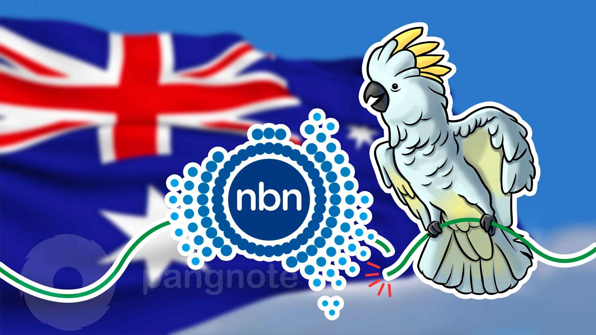 Cockatoos threaten the development of a nationwide network infrastructure in Australia