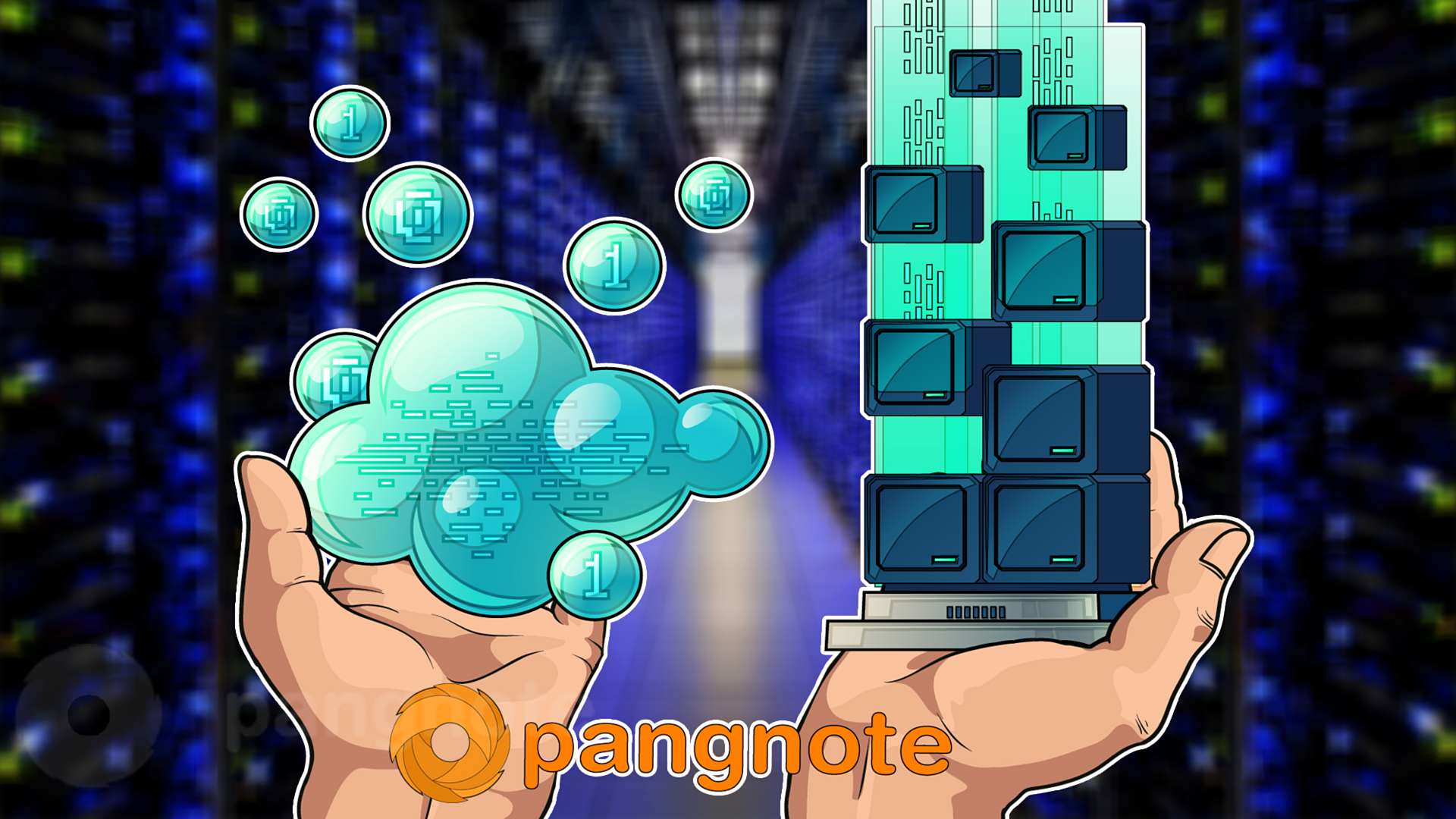 Searching of virtual and cloud servers using the Pangnote