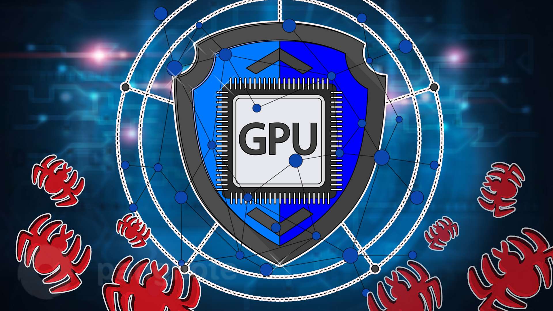 Using graphics processors to protect against virus attacks