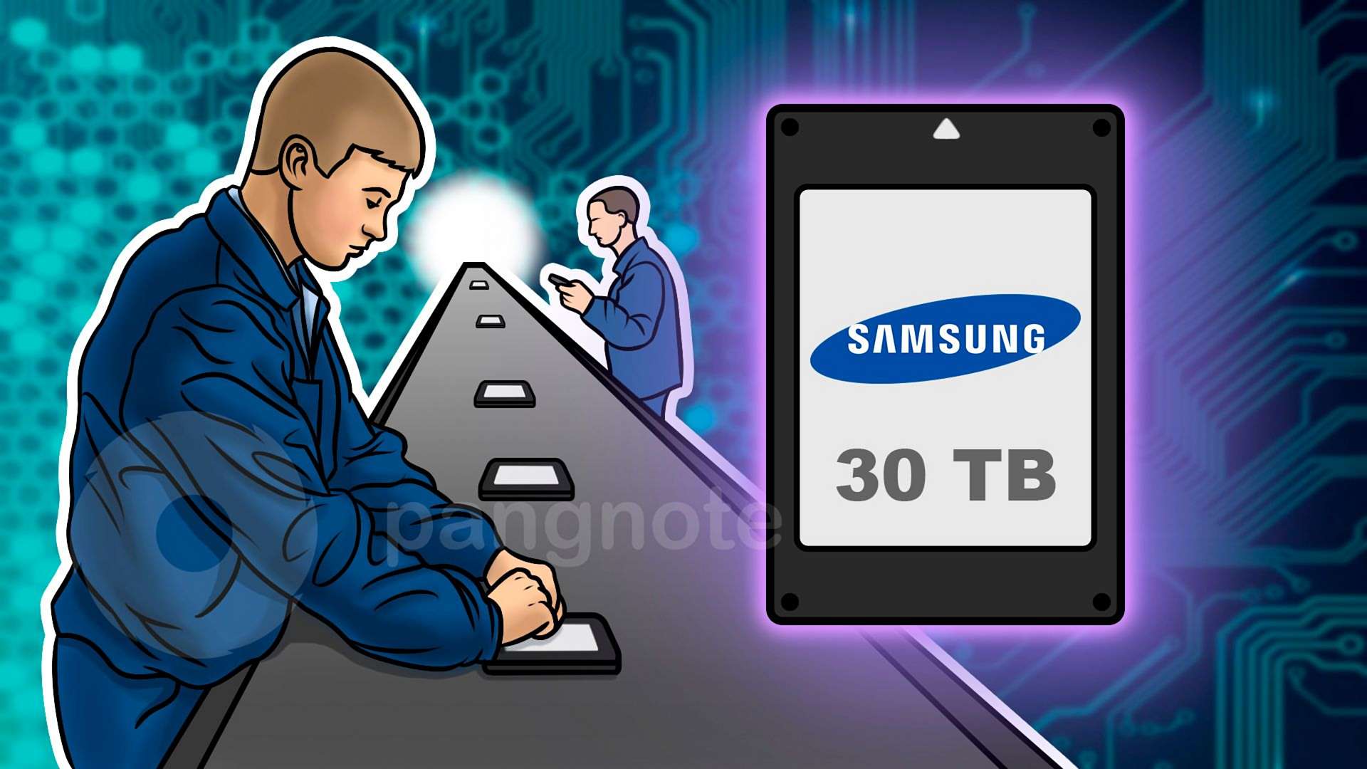 Samsung launched mass production of corporate 30TB SSD