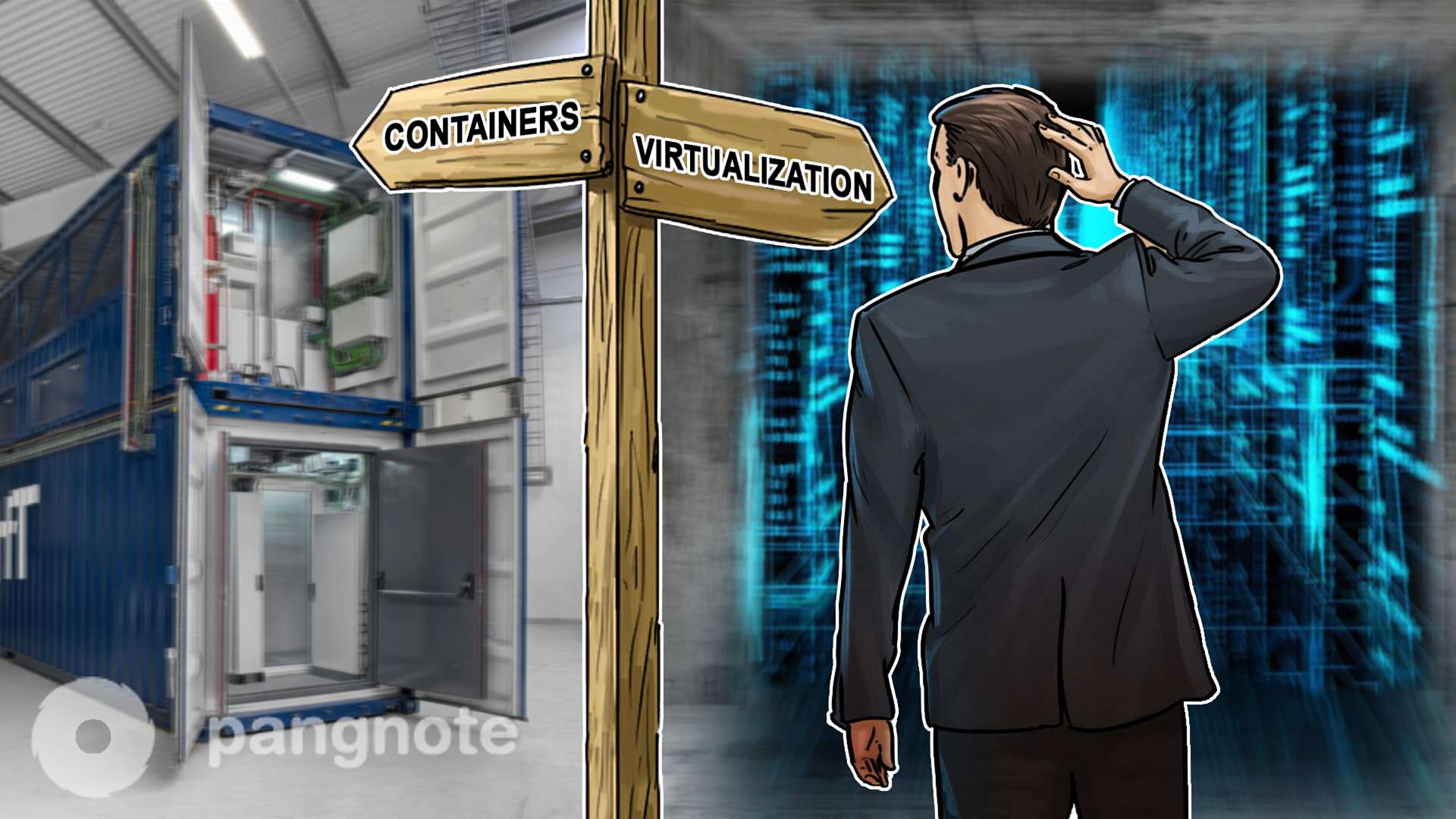 What is now more popular in the market for containers or virtualization?