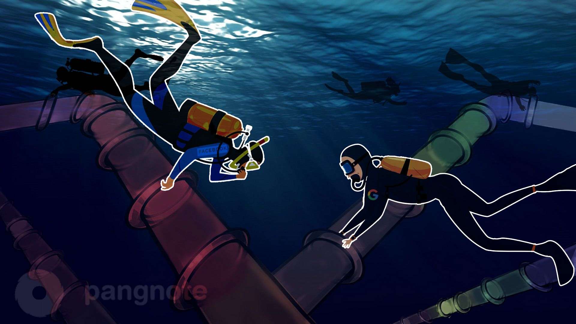 Google and Facebook abandoned part of the submarine cable due to trade wars