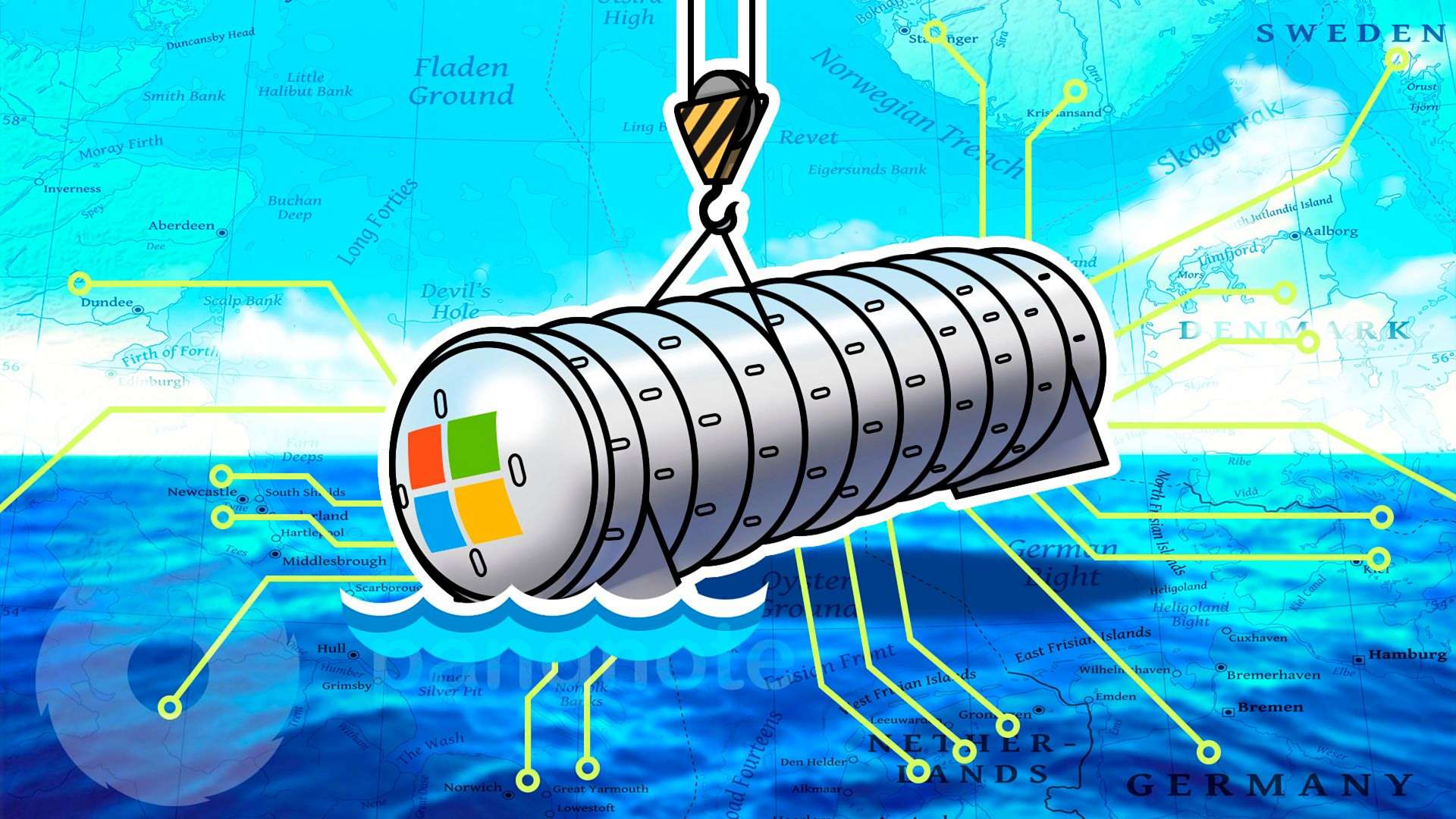 Microsoft successfully loaded the data center into the North Sea
